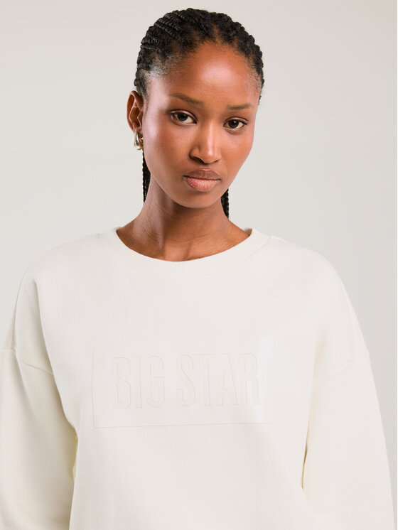 BIG STAR BIG STAR Bluza ONEIDEA Biały Basic Fit