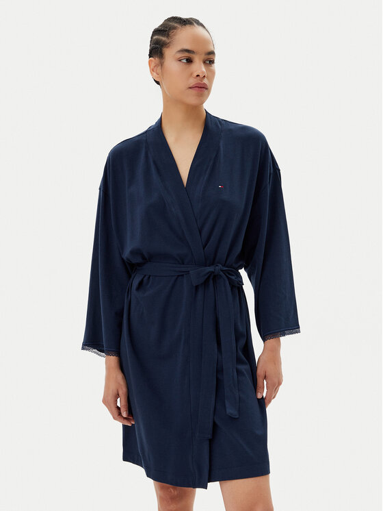 Tommy Hilfiger Tommy Hilfiger Bademantel UW0UW05781 Dunkelblau