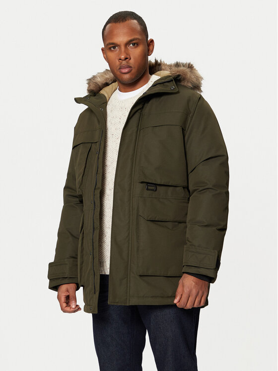 Jack&Jones Parka Star 12256892 Zaļš Regular Fit