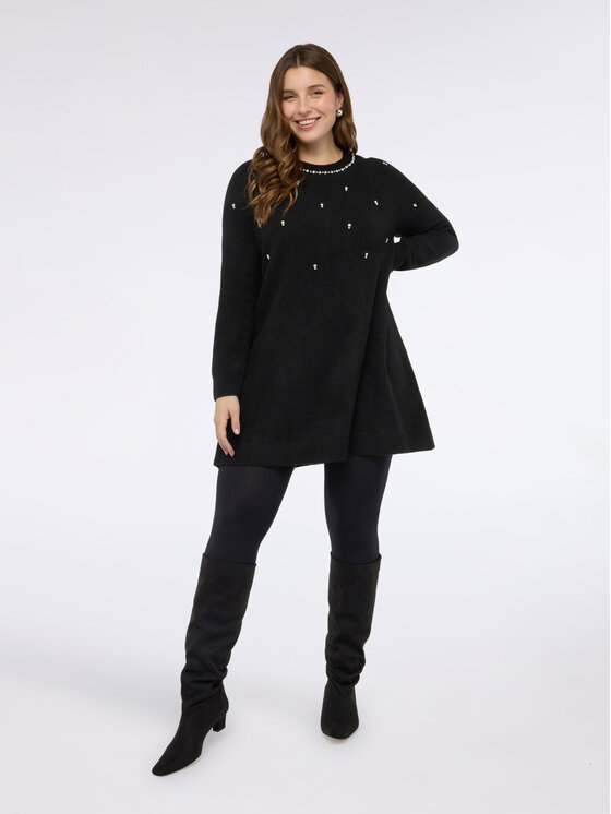 Fiorella Rubino Fiorella Rubino Sweter M090L008363N033 Czarny Regular Fit