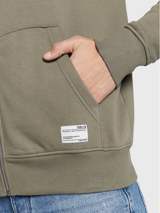 Solid Solid Felpa 21107421 Verde Regular Fit