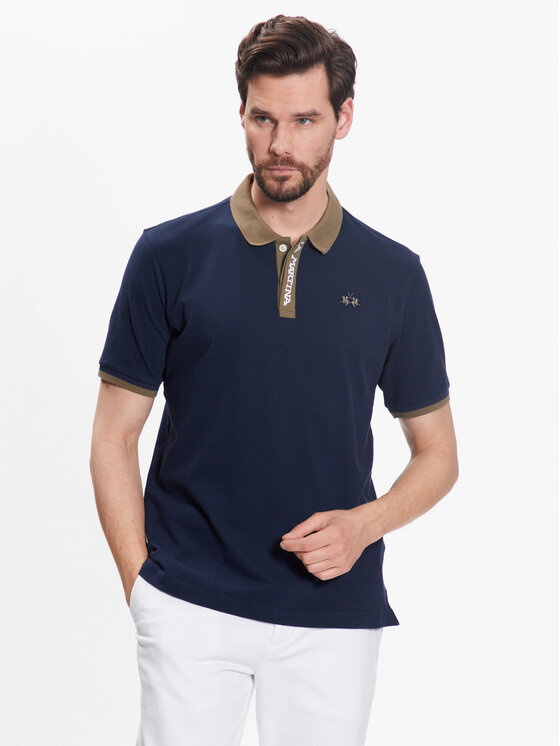 La Martina Polo VMP008 PK001 Tumši zils Regular Fit