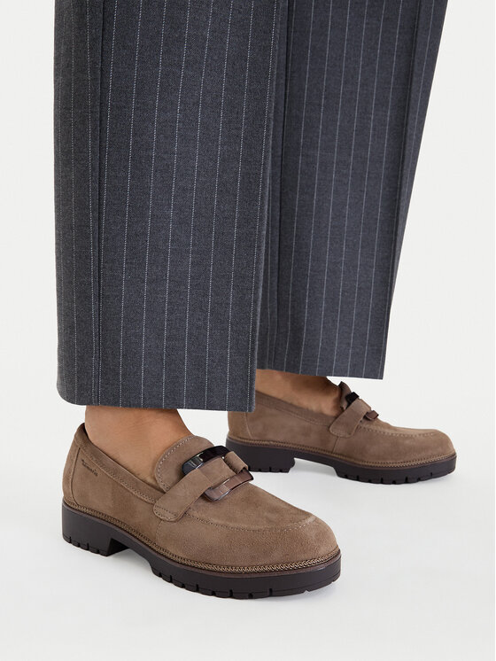 Tamaris Tamaris Chunky loafers 1-24722-43 Beige