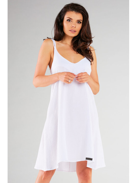 Infinite You Infinite You Sukienka M261 Biały Basic Fit
