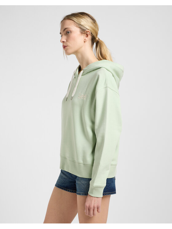 Lee Lee Bluza 112363839 Zielony Relaxed Fit