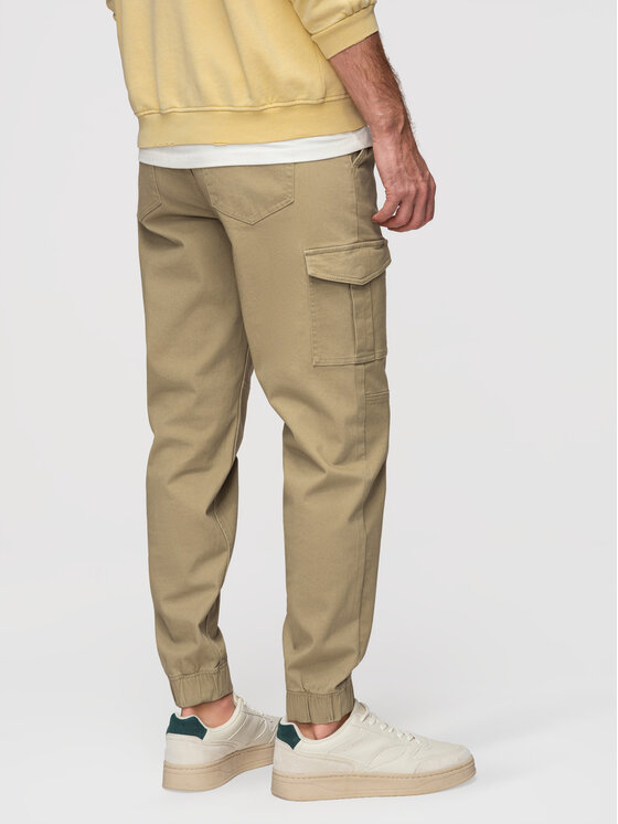 Ombre Ombre Joggery OM-PAJO-0290 Zielony Regular Fit