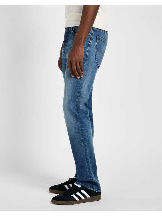 Lee Lee Jeansy X STRAIGHT Niebieski Straight Leg