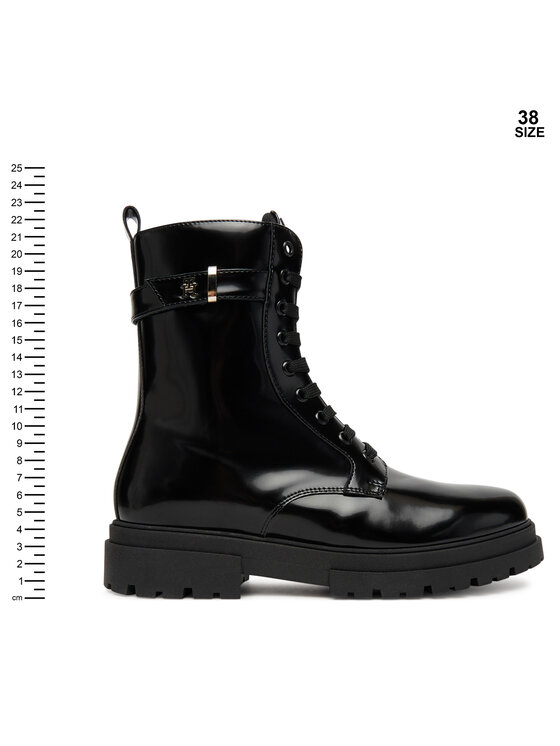 Tommy Hilfiger Tommy Hilfiger Žygio batai Lace-Up Bootie T4A5-34028-1453 D Juoda