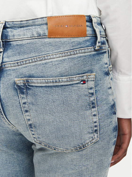 Tommy Hilfiger Tommy Hilfiger Jeans hlače New Doreen WW0WW49968 Modra Slim Fit