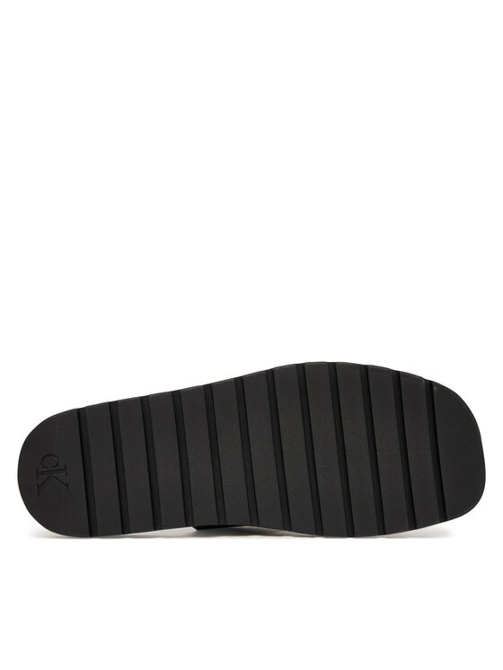 Calvin Klein Calvin Klein Šľapky Sq Molded Sandal Db Lth HM0HM02234 Čierna