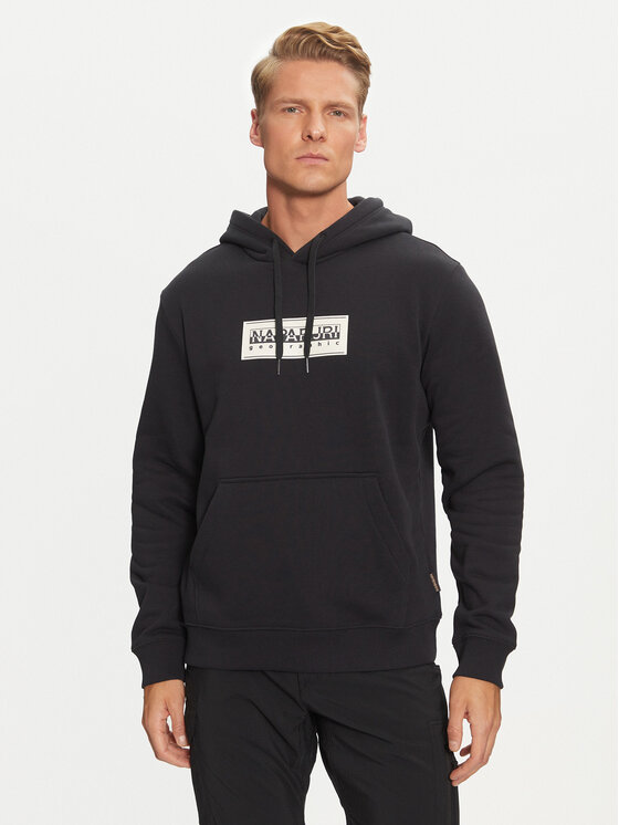 Napapijri Napapijri Μπλούζα B-Box Logo NP0A4I19 Μαύρο Regular Fit