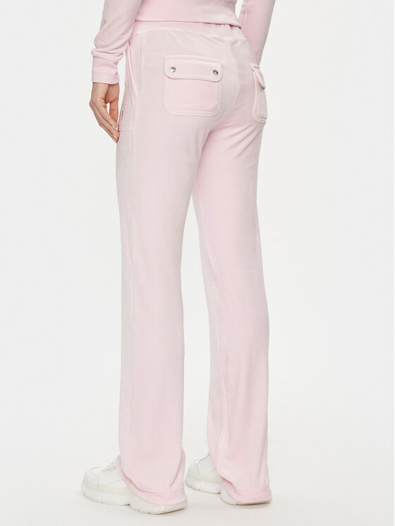 Juicy Couture Juicy Couture Spodnie dresowe Del Ray JCAP180 Różowy Regular Fit