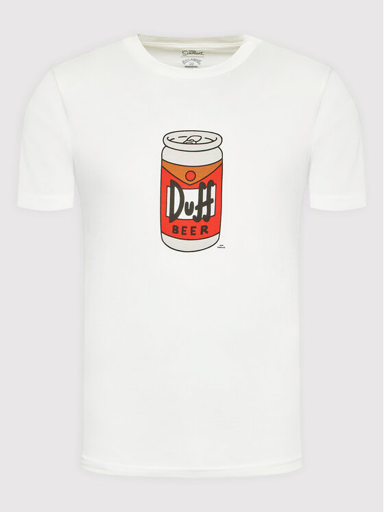 Billabong Billabong T-Shirt SIMPSONS Duff Can C1SS77 BIP2 Weiß Regular Fit