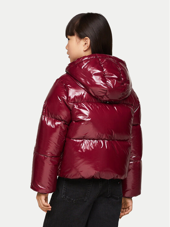 Tommy Hilfiger Tommy Hilfiger Daunenjacke New York KG0KG08496 Dunkelrot Regular Fit