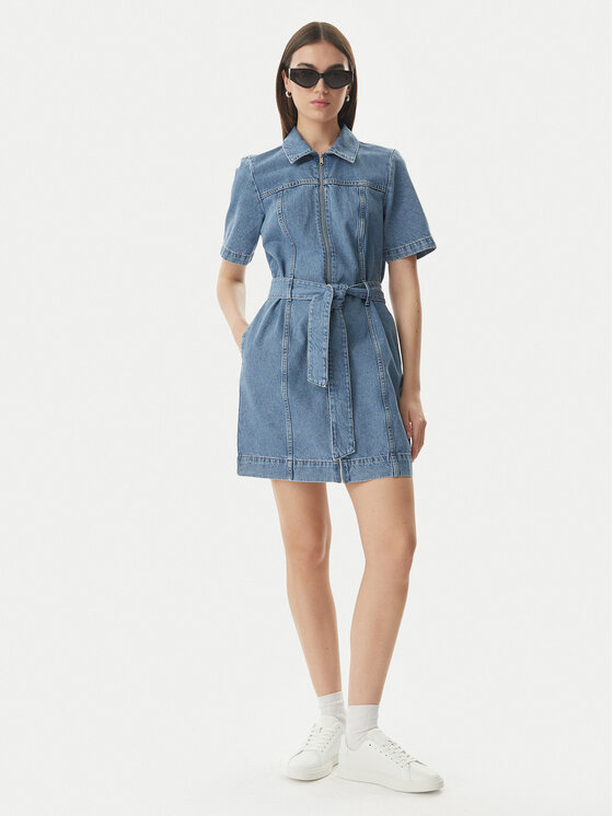 Calvin Klein Jeans Calvin Klein Jeans Džinsinė suknelė LV047G738G Mėlyna Slim Fit