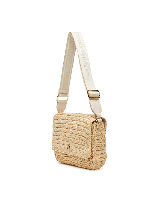 Tommy Hilfiger Tommy Hilfiger Τσάντα Spring Logo Conv Crossover AW0AW17224 Μπεζ