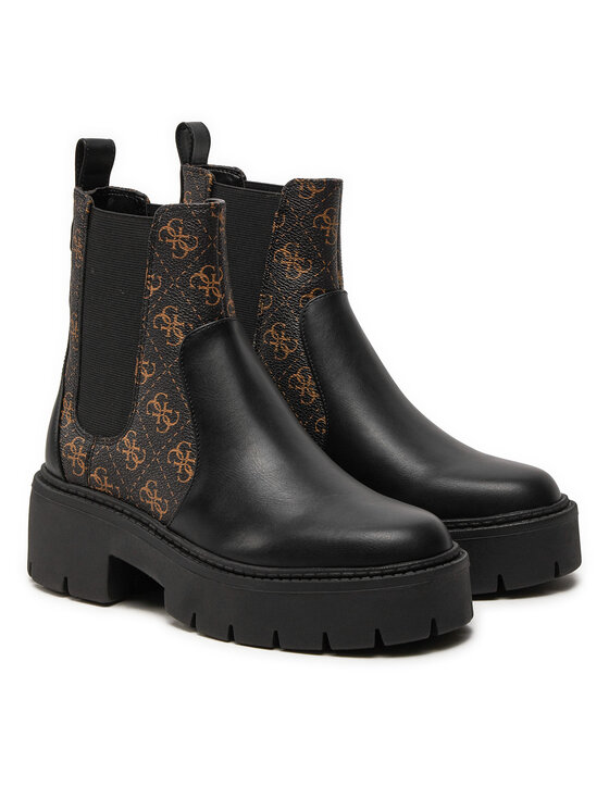 Guess Guess Členková obuv s elastickým prvkom Shuze FLTSHU ELE10 Čierna