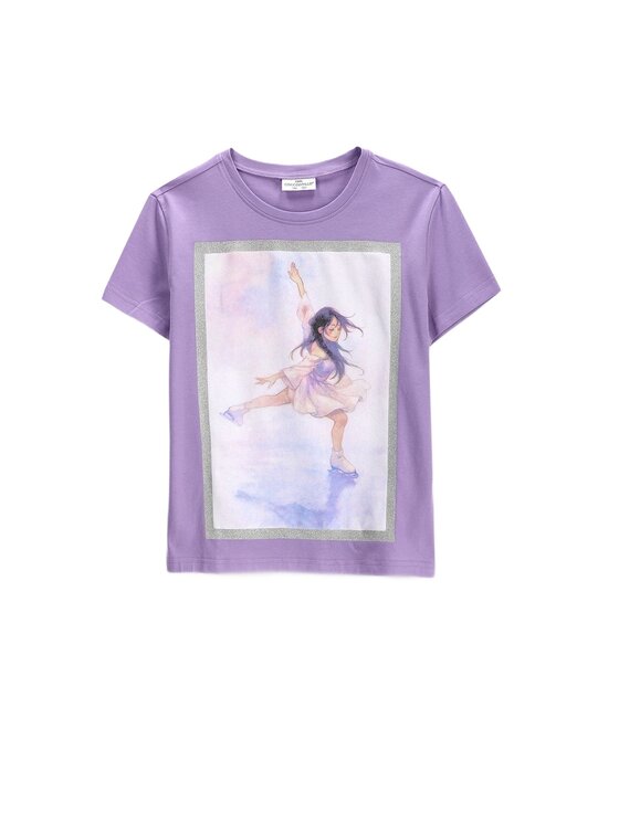Coccodrillo Coccodrillo T-Shirt ZC6143214VGA-016 Fioletowy Regular Fit