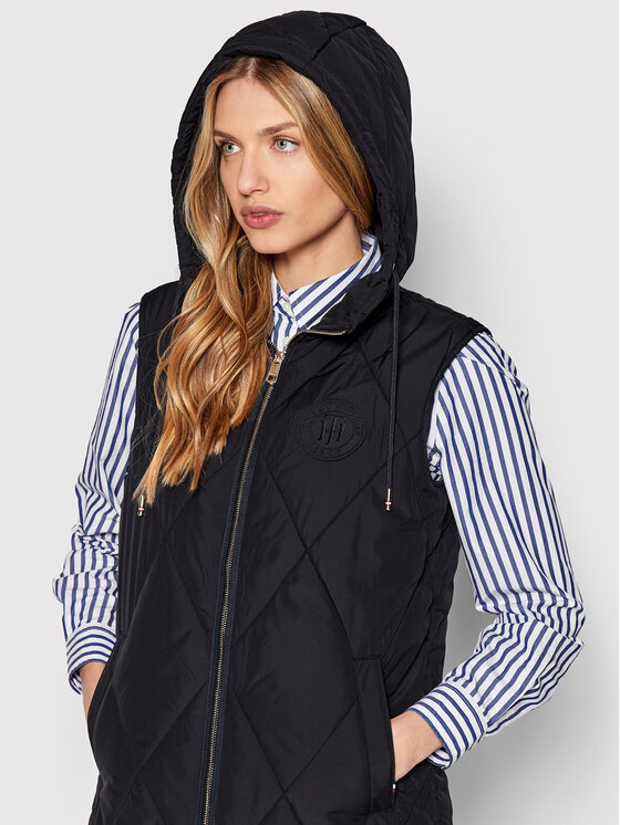 Tommy Hilfiger Tommy Hilfiger Γιλέκο Sorona WW0WW35096 Σκούρο μπλε Relaxed Fit