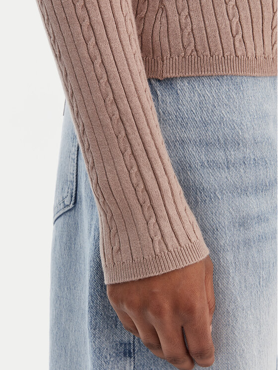 Guess Guess Pulover W6RR07 Z2YK2 Bež Regular Fit