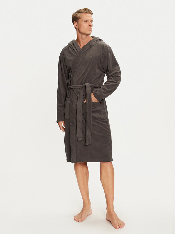 Bademantel Tommy Hilfiger, Größe M Grau UM0UM03361