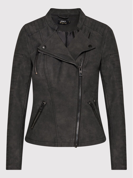 ONLY ONLY Jacke aus Kunstleder Ava 15102997 Schwarz Regular Fit