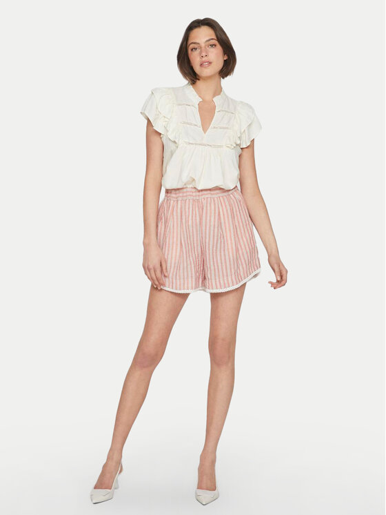 Vila Vila Bluse Visia 14097358 Weiß Regular Fit