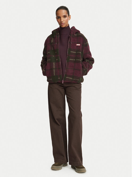Hunter Hunter Kurtka przejściowa HARW0009262 Bordowy Regular Fit