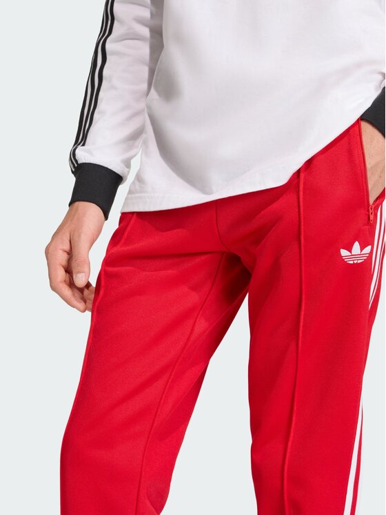 adidas adidas Spodnie dresowe CLASSIC Czerwony Slim Fit