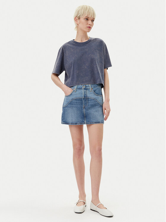 Levi's® Levi's® Farmer szoknya Western 501® 001VJ-0001 Kék Regular Fit
