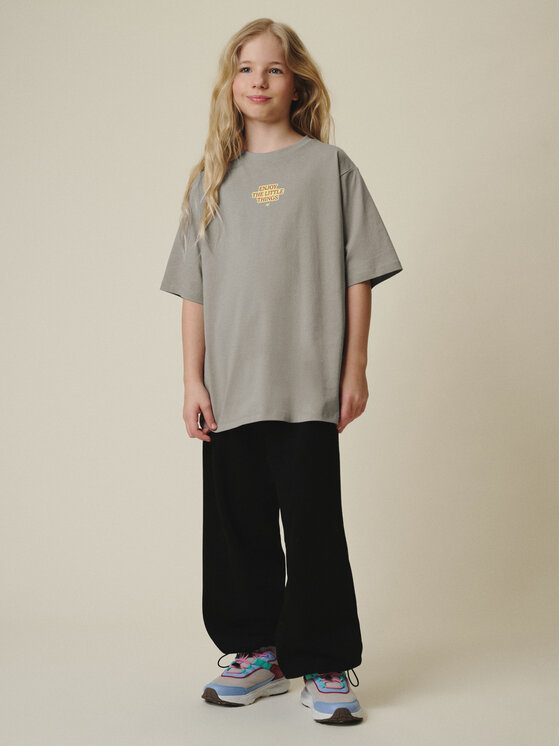 4F 4F T-Shirt MOVE OUTSIDE Beżowy Loose Fit