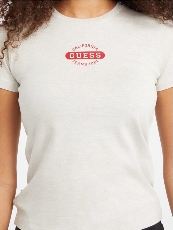Guess Jeans Guess Jeans T-Shirt 178650 Szary Classic Fit