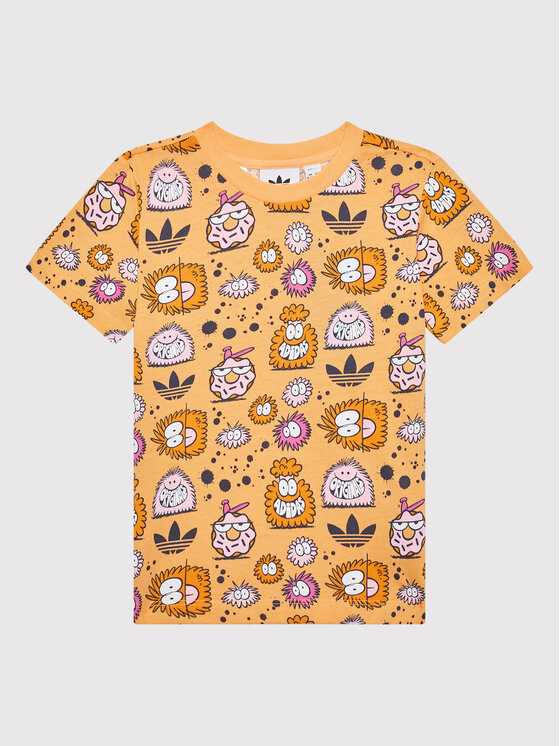 adidas adidas T-Shirt KEVIN LYONS HC1987 Πορτοκαλί Regular Fit