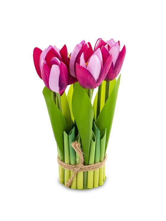 MIAhome MIAhome Sztuczne kwiaty bukiet TULIPANY Różowy
