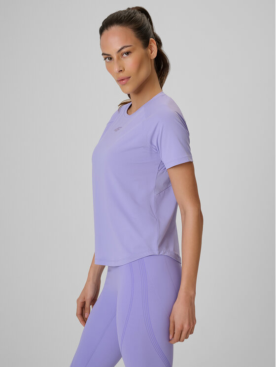 4F 4F Koszulka techniczna ACTIVE BY NATURE Fioletowy jasny Regular Fit