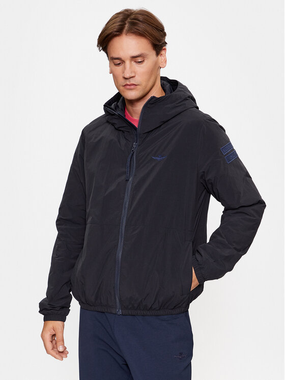 Aeronautica Militare Aeronautica Militare Demisezoninė striukė 232AB2093CT3140 Tamsiai mėlyna Regular Fit
