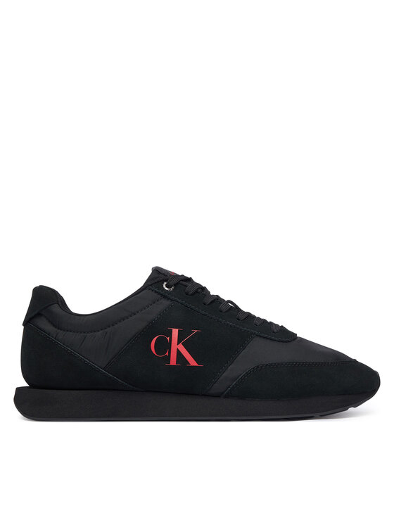 Calvin Klein Calvin Klein Tenisice Retro Runner Band Lth-Su HM0HM02212 Crna