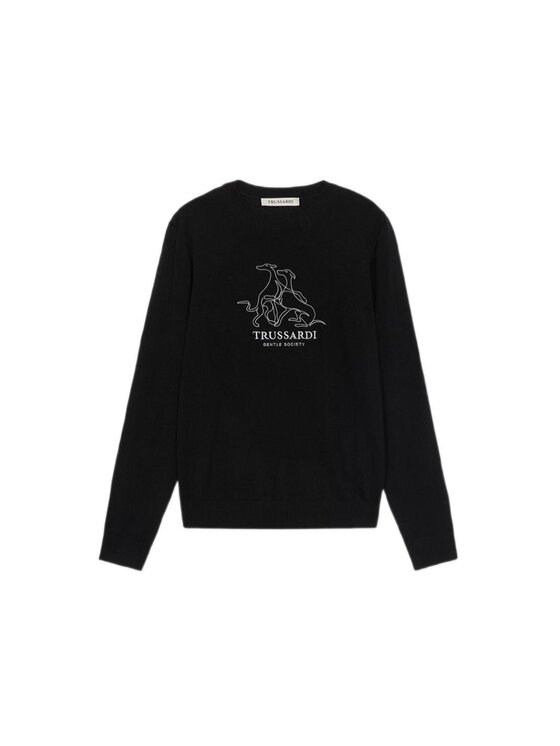 Trussardi Trussardi Felpa G8088100037N033 Nero Regular Fit