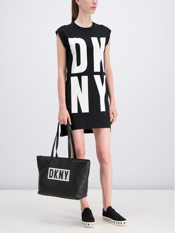 DKNY DKNY Hétköznapi ruha P9DHRB2M Fekete Regular Fit