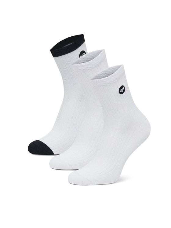 Damskie Skarpety Roxy, Białe, AS/ROXY/02Z/SS25 (3-PACK)