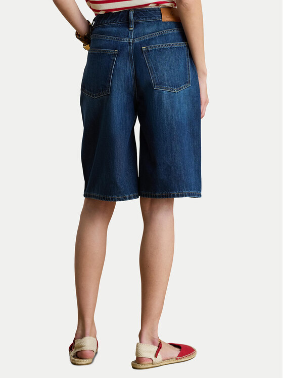 LAUREN RALPH LAUREN LAUREN RALPH LAUREN Дънкови шорти 200P13594001 Син Wide Leg