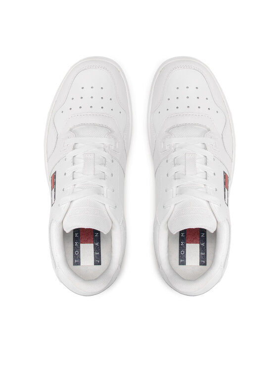 Tommy Jeans Sneakers Retro Basket EN0EN01723 Alb