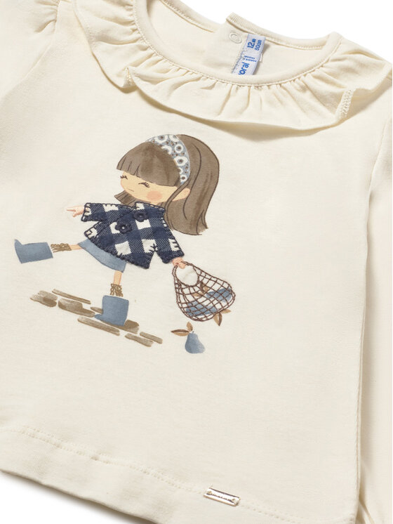 Mayoral Mayoral Bluse 2076 Écru Regular Fit