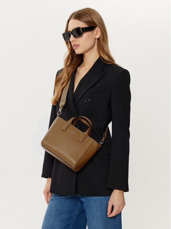 Tommy Hilfiger Tommy Hilfiger Ročna torba AW0AW16907 Rjava