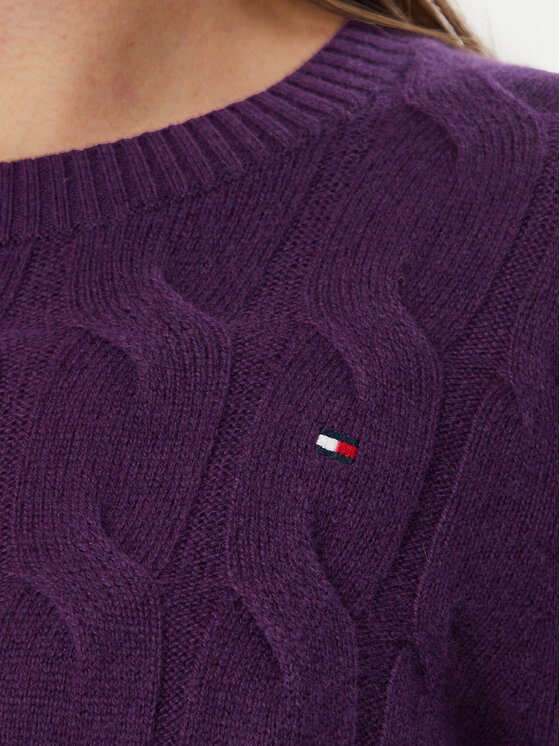 Tommy Hilfiger Tommy Hilfiger Πουλόβερ WW0WW43586 Μωβ Regular Fit