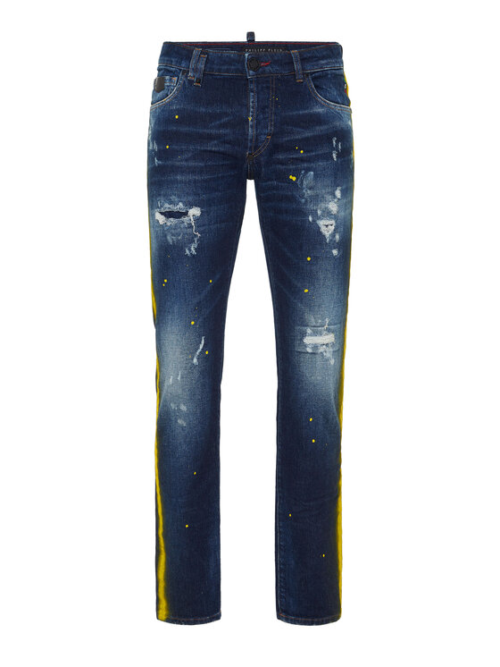 PHILIPP PLEIN PHILIPP PLEIN Jeansy 26867 Niebieski Straight Leg