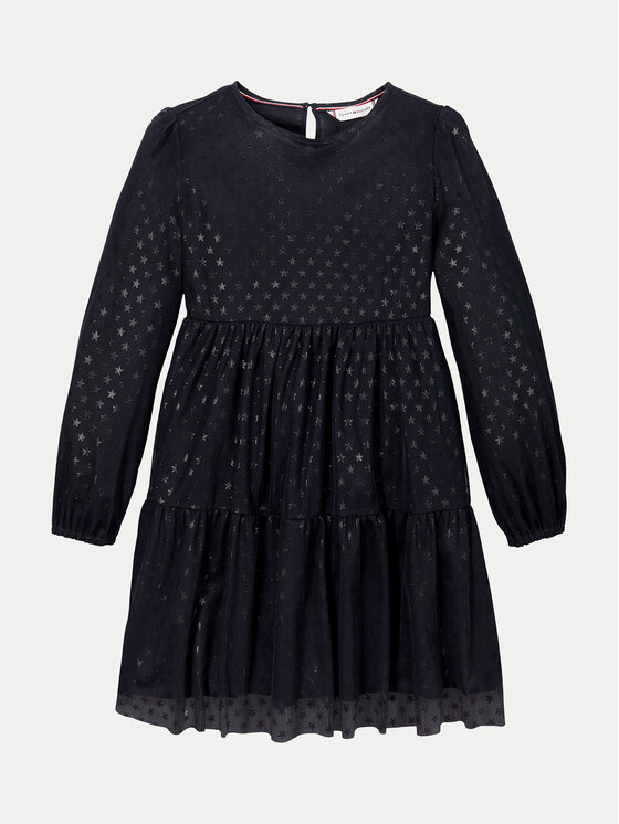 Tommy Hilfiger Tommy Hilfiger Sukienka codzienna KG0KG08210 M Granatowy Regular Fit