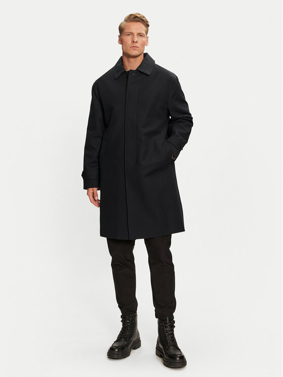 Tommy Hilfiger Tommy Hilfiger Trench MW0MW35672 Tamnoplava Regular Fit