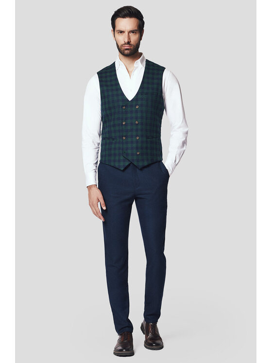 Lancerto Lancerto Kamizelka Legnano KA131224000002 Zielony Slim Fit