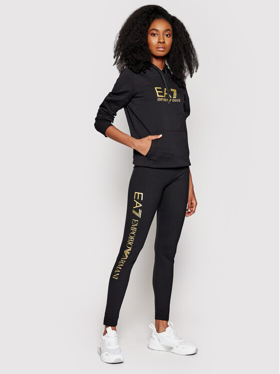 EA7 Emporio Armani EA7 Emporio Armani Leggings 8NTP63 TJ01Z 0200 Crna Slim Fit